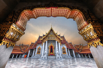 Obraz premium Marble Temple of Bangkok, Thailand