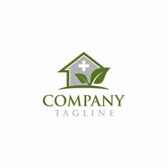 leaf medical home logo design
