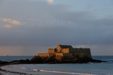 Town of Saint-Malo, a touristic icon in Brittany