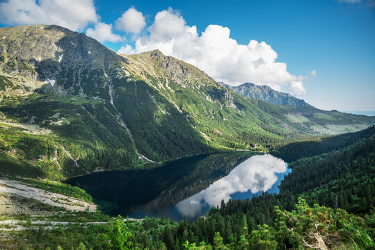 Landscape of High Tatras in the spring.