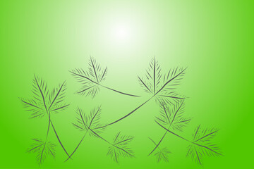 Leaf nature floral pattern skecth drawing illustration background vektor