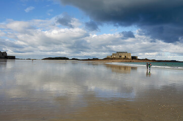 Town of Saint-Malo, a touristic icon in Brittany