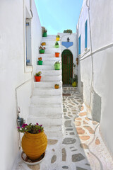 traditional architecture at Ano Koufonisi island Cyclades Greece 