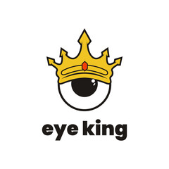 eye king mascot design illustration