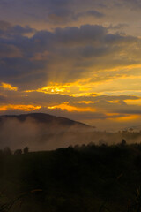 morning light on the mountain