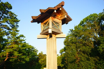 伊勢神宮 外宮 参道 燈篭