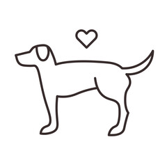  Dog heart animals animal love cruelty free vector illustration design logo icon symbol sign