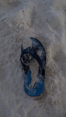footprint on the sand