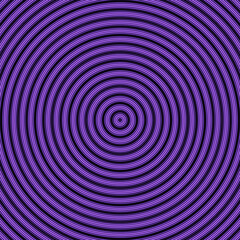 Gradient circles appearing to be in 3D increading in size in different shades of violet; an abstract illustration