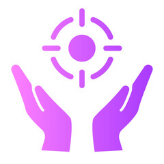 Obraz premium Goal target gradient icon