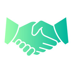 Handshake Gesture gradient icon