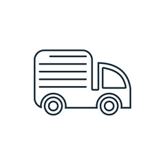 Trucking Service, Delivery Services Icon Design Template Elements