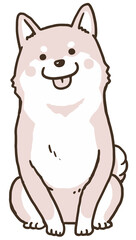 おすわり赤柴ワントーン