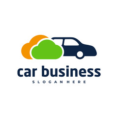 Car cloud logo vector template, Creative car logo design concepts