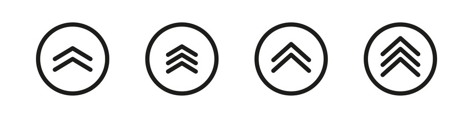 Swipe up arrow icon. Swipe up left right modern simple sign. Pull up vector isolated symbol. Finger swipe arrow to open page.