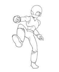 Hero man illustration