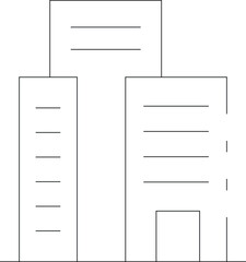 building place icon            office  and apartment