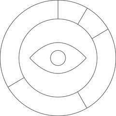 big data icon         pie chart and statistics