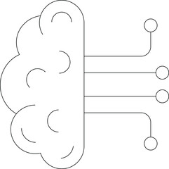 big data icon         brain and human