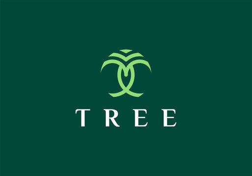pine evergreen fir hemlock spruce conifer cedar coniferous cypress larch pinus tree forest hipster line art Logo design
