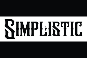 Simplistic Black and White Typographic Print, t-shirt Design 