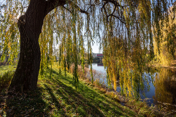 Obraz premium Kanał Augustowski - Śluza Białobrzegi, Podlasie, Polska