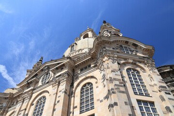 Fototapeta na wymiar Dresden Frauenkirche - landmarks of Dresden, Germany