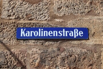 Karolinenstrasse in Nuremberg, Germany