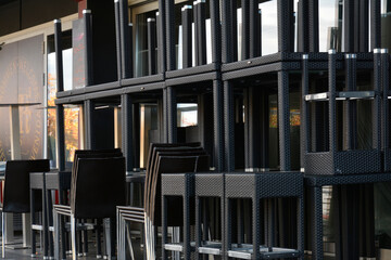  wegen corona-krise geschlossenes restaurant