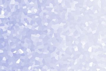 Delicate, soft, blurred mosaic crystal geometric shape texture background gradient pastel lilac blue white color.