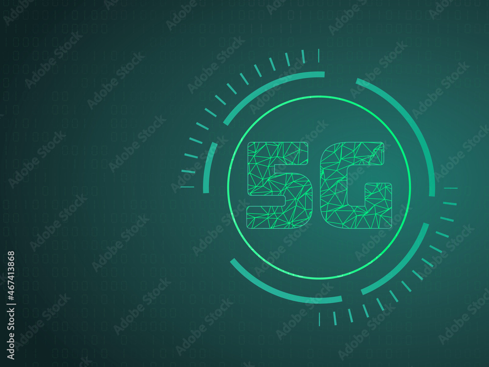 Poster 2d rendering 5g network 5g connection