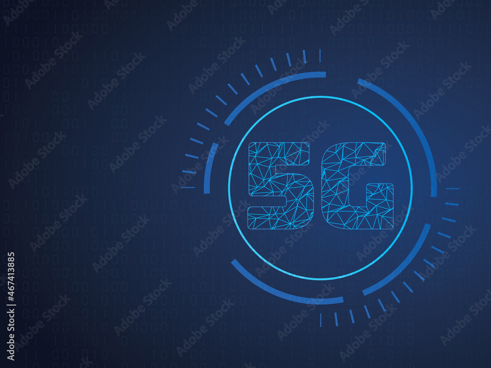Poster 2d rendering 5g network 5g connection