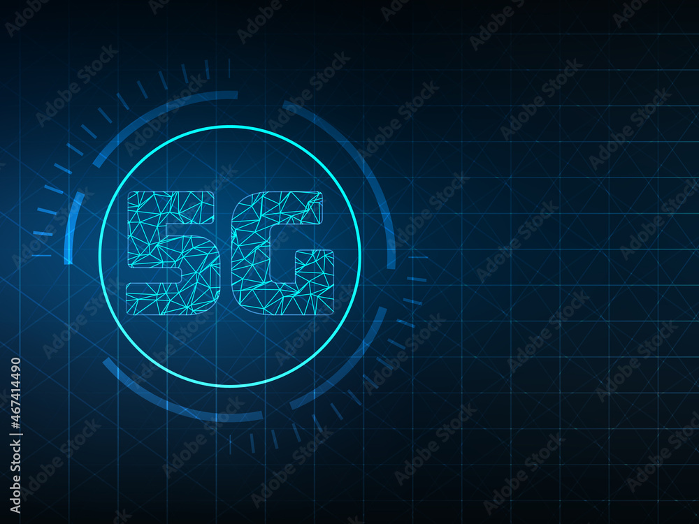Poster 2d rendering 5g network 5g connection