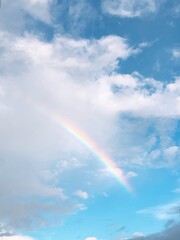 rainbow over sky