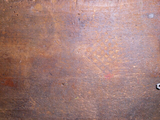 Close-up details of weathered and old metal shield