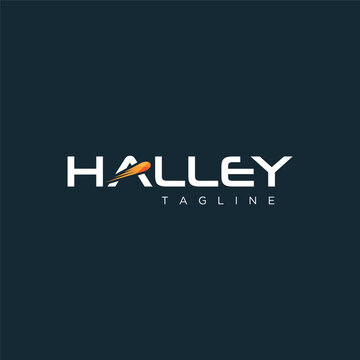 Halley. Logo template.