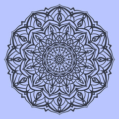 abstract mandala art circular motif design round traditional ornament for web or print vector element