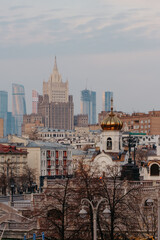 Naklejka premium view of the city
