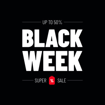 black week sale banner design