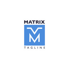 Matrix. Logo template.