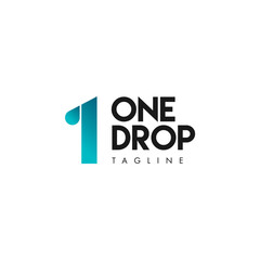 One drop. Logo template.