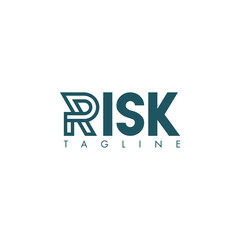 Risk. Logo template.