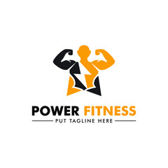 Fitness Gym logo design template, design for gym and fitness vector Fitness Gym logo