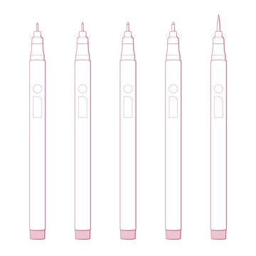 Pens for drawing, illustration, drafting, and engineering