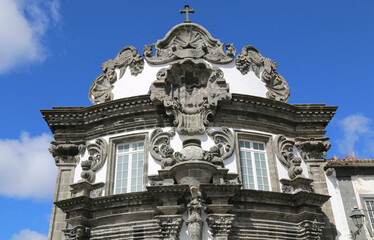 Fototapeta na wymiar The church of the Espirito Santo in Ribeira Grande, Sao Miguel island, Azores