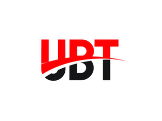UBT Letter Initial Logo Design Vector Illustration