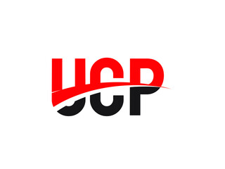 UCP Letter Initial Logo Design Vector Illustration
