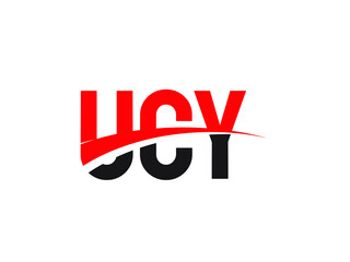 UCY Letter Initial Logo Design Vector Illustration