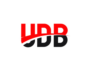 UDB Letter Initial Logo Design Vector Illustration