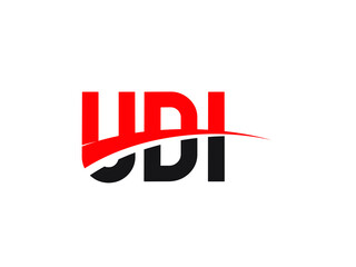 UDI Letter Initial Logo Design Vector Illustration